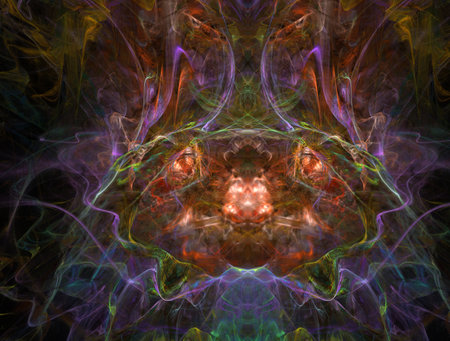 Imaginatory fractal abstract background Imageの写真素材