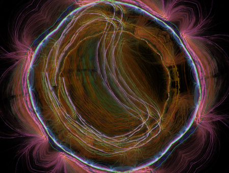 Imaginatory fractal abstract background Imageの写真素材