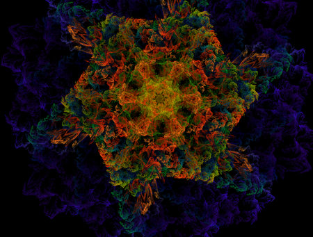 Imaginatory fractal abstract background Imageの写真素材