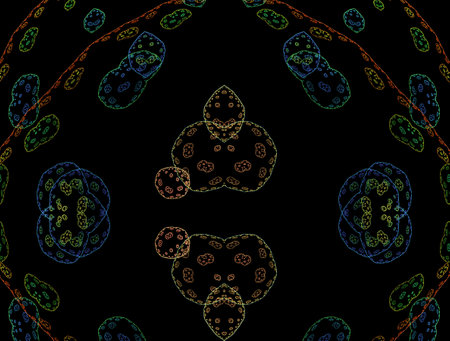 Imaginatory fractal abstract background Imageの写真素材