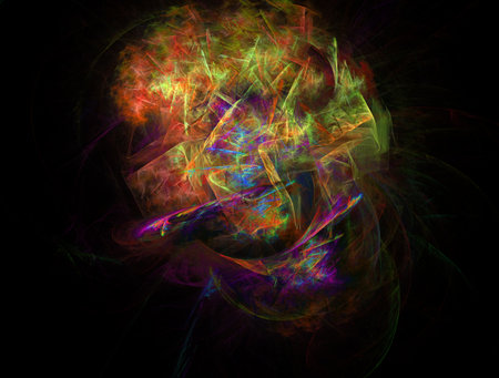 Imaginatory fractal abstract background Imageの写真素材