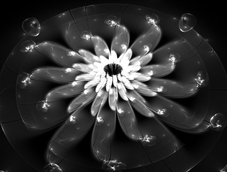 Imaginatory fractal abstract background Imageの写真素材
