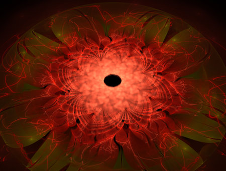 Imaginatory fractal abstract background Imageの写真素材