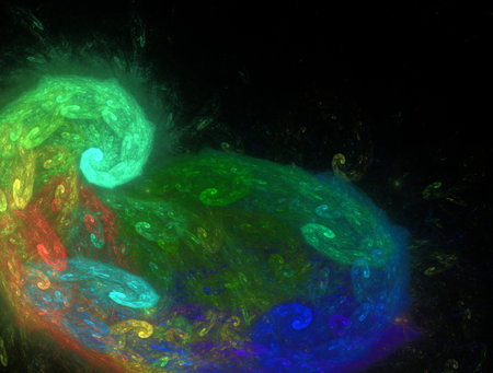 Imaginatory fractal abstract background Imageの写真素材