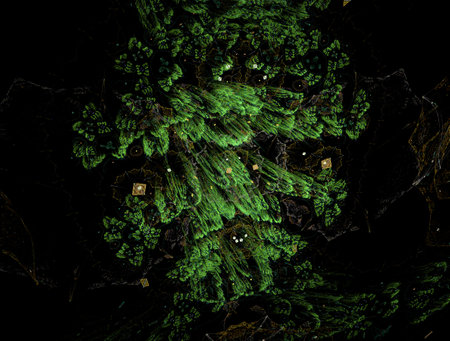 Imaginatory fractal abstract background Imageの写真素材