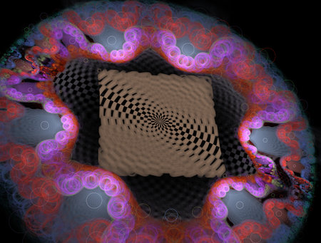 Imaginatory fractal abstract background Imageの写真素材