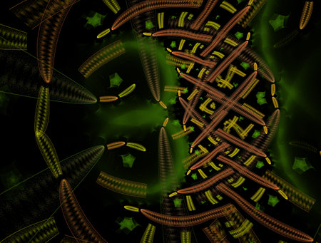 Imaginatory fractal abstract background Imageの写真素材