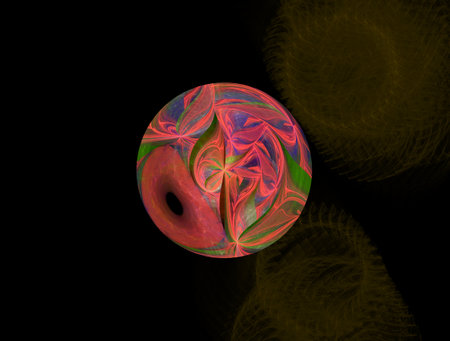 Imaginatory fractal abstract background Imageの写真素材