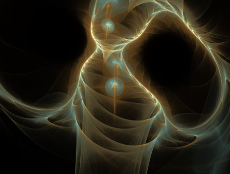 Imaginatory fractal abstract background Imageの写真素材