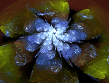 Imaginatory fractal abstract background Imageの写真素材