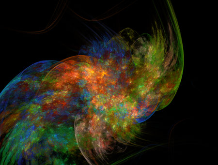 Imaginatory fractal abstract background Imageの写真素材