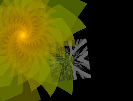 Imaginatory fractal abstract background Imageの写真素材