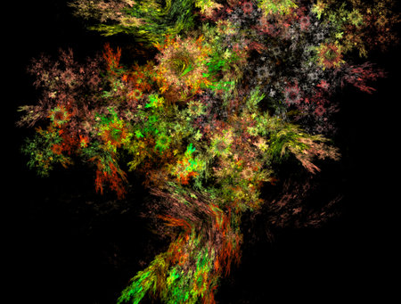 Imaginatory fractal abstract background Imageの写真素材