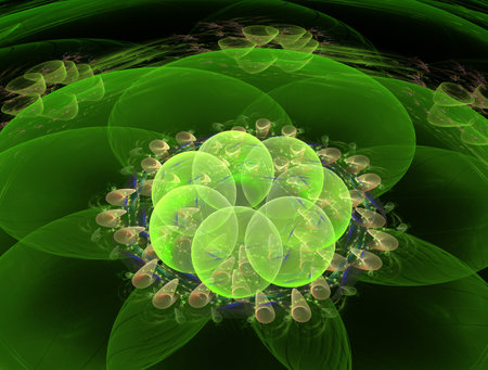 Imaginatory fractal abstract background Imageの写真素材