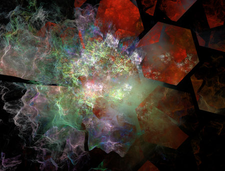 Imaginatory fractal abstract background Imageの写真素材