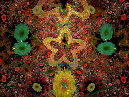 Imaginatory fractal abstract background Imageの写真素材