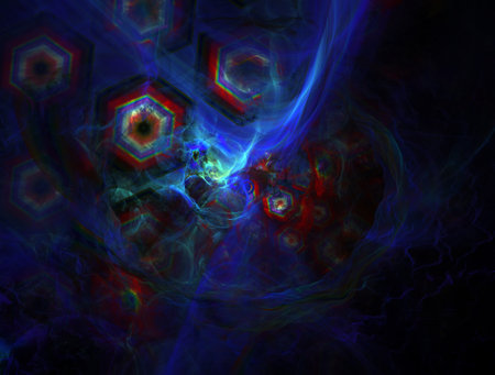 Imaginatory fractal abstract background Imageの写真素材
