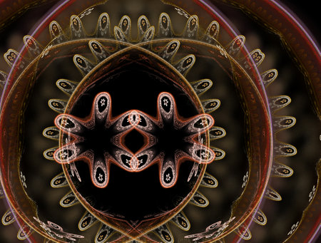 Imaginatory fractal abstract background Imageの写真素材