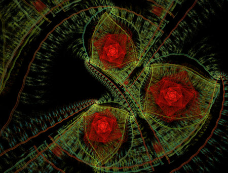 Imaginatory fractal abstract background Imageの写真素材