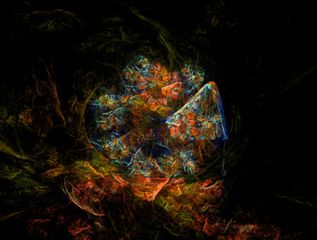 Imaginatory fractal abstract background Imageの写真素材