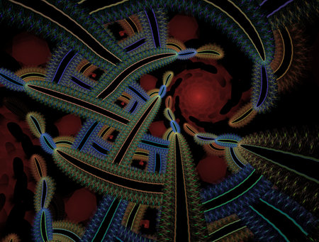 Imaginatory fractal abstract background Imageの写真素材