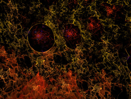 Imaginatory fractal abstract background Imageの写真素材