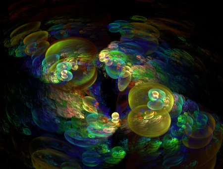 Imaginatory fractal abstract background Image