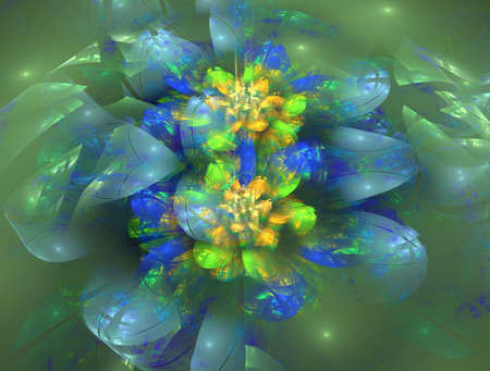 Imaginatory fractal abstract background Imageの写真素材