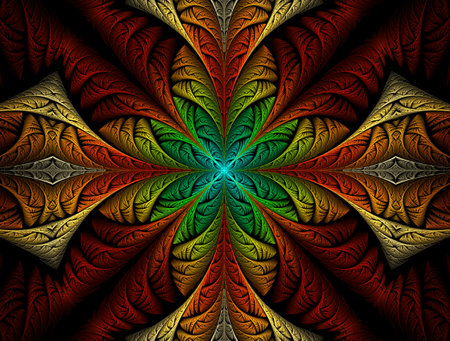 Imaginatory fractal abstract background Imageの写真素材