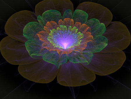 Imaginatory fractal abstract background Imageの写真素材