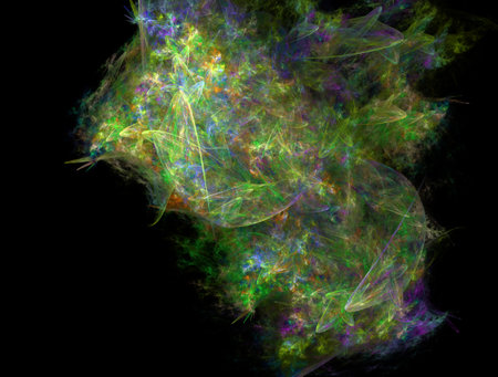 Imaginatory fractal abstract background Imageの写真素材