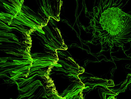 Imaginatory fractal abstract background Imageの写真素材