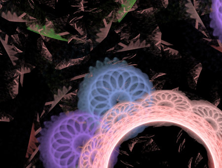 Imaginatory fractal abstract background Image