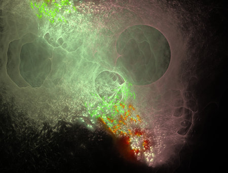 Imaginatory fractal abstract background Imageの写真素材