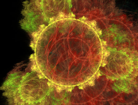Imaginatory fractal abstract background Imageの写真素材
