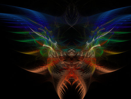 Imaginatory fractal abstract background Imageの写真素材