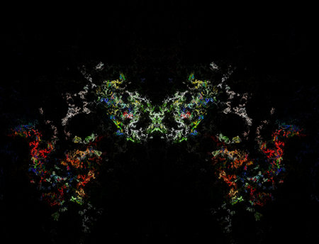 Imaginatory fractal abstract background Imageの写真素材