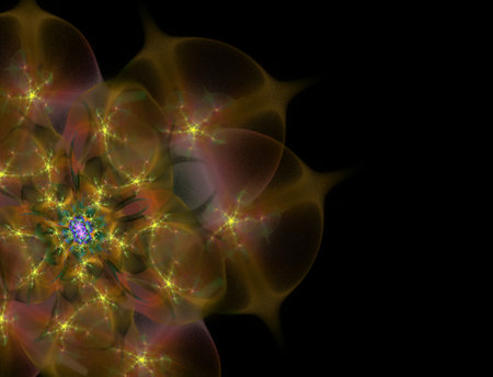 Imaginatory fractal abstract background Imageの写真素材