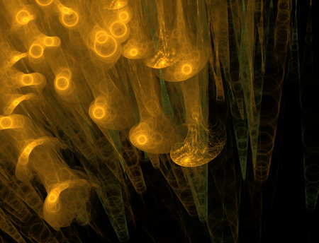 Imaginatory fractal abstract background Imageの写真素材