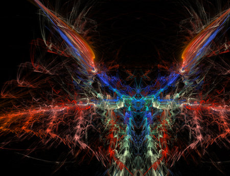 Imaginatory fractal abstract background Imageの写真素材