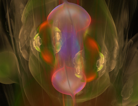 Imaginatory fractal abstract background Imageの写真素材