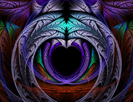 Imaginatory fractal abstract background Imageの写真素材