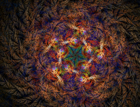 Imaginatory fractal abstract background Imageの写真素材