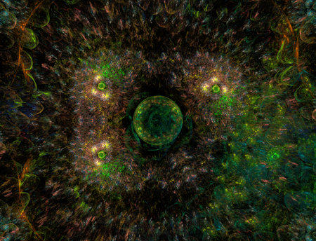 Imaginatory fractal abstract background Imageの写真素材