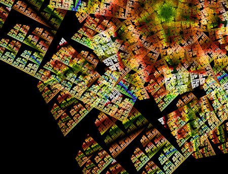 Imaginatory fractal abstract background Imageの写真素材