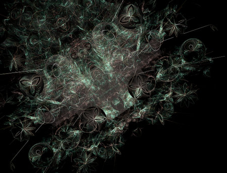 Imaginatory fractal abstract background Imageの写真素材