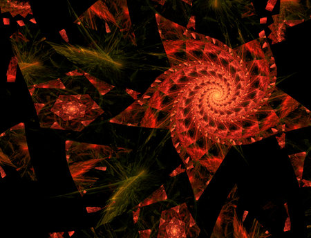 Imaginatory fractal abstract background Imageの写真素材