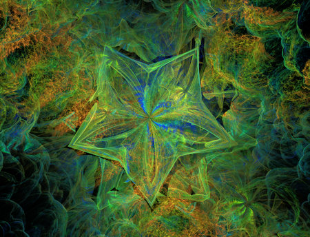 Imaginatory fractal abstract background Imageの写真素材