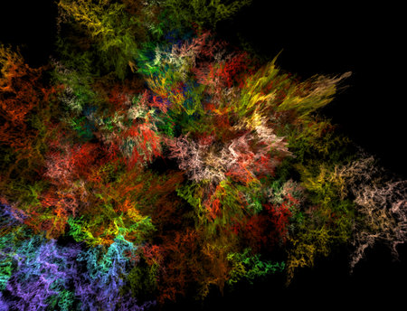Imaginatory fractal abstract background Imageの写真素材