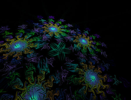 Imaginatory fractal abstract background Imageの写真素材
